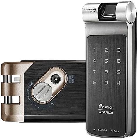 Gateman G-Swipe Fingerprint Biometrics Vertibolt Rim Lock English Voice ...