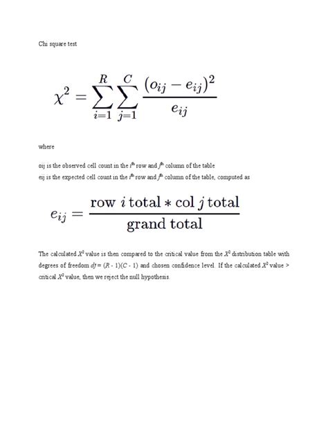 Chi Square Test | PDF | Statistical Hypothesis Testing | Statistical Significance