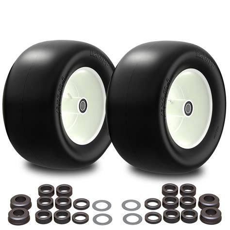 Snapklik.com : Cenipar 13x6.50-6 Flat Free Lawn Mower Tire And Wheel ...