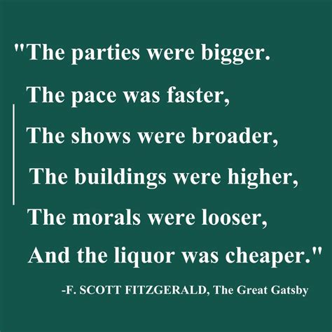 Great Gatsby Quote For What It S Worth at Gilberto Morales blog