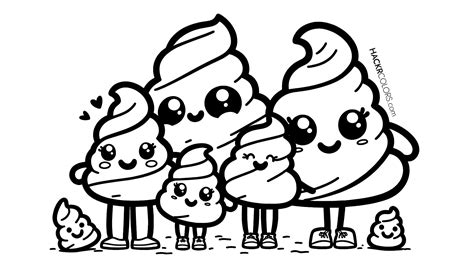 Printable Poop Emoji Coloring Pages [2025]