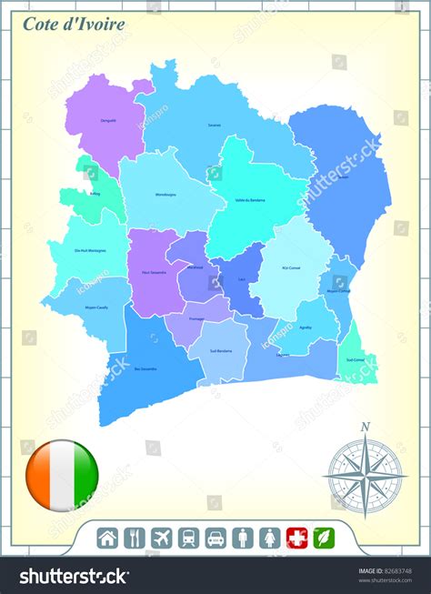 7,812 Carte Côte D'ivoire Images, Stock Photos & Vectors | Shutterstock