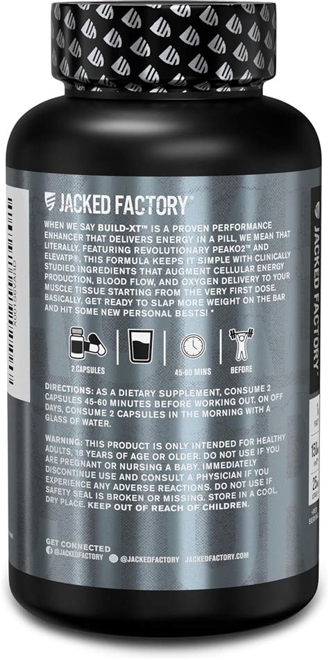Jacked Factory Build-XT Daily Muscle Builder & Performance Enhancer ...