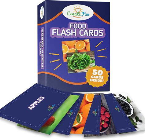 Food Flash Cards - 50 Educational Flash Cards for India | Ubuy