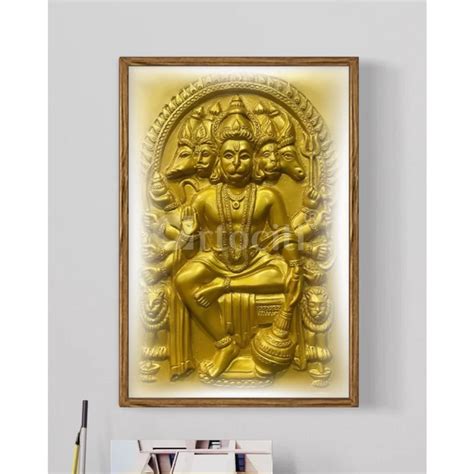 Buy Panchmukhi Hanuman 3D Relief Mural Wall Art in 3 sizes Online ...