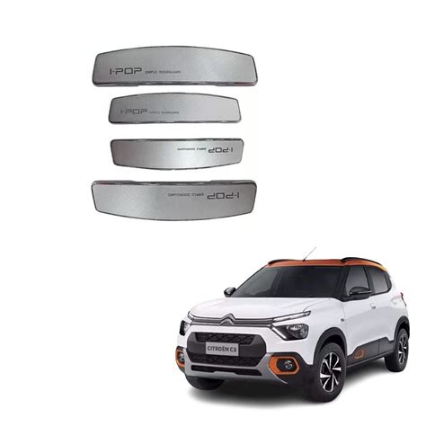 Stylish I-pop Silver Colour Elegant Car Door Guard Protection Universal ...