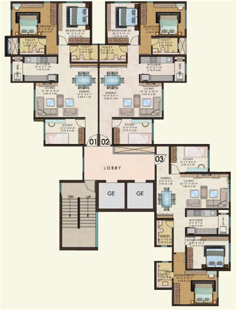 Kanakia Paris at Bandra by Kanakia - Floor Plans, Layout - Dwello