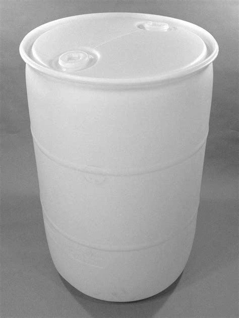 55 Gallon White Plastic Barrel - Perfect for Water or Liquids. : Amazon ...