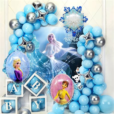 Buy BESTZY Frozen Balloons Garland Arch Kit, 45Pcs Frozen Birthday ...