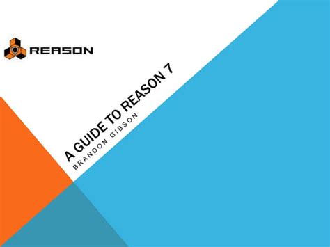 Image result for Reason 7 Tutorial Beginner