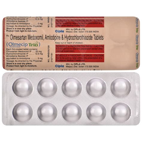 Olmecip Trio - Strip of 10 Tablets : Amazon.in: Health & Personal Care