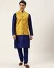 Buy Blue & Mustard Ethnic Suit Sets for Men by SOJANYA Online | Ajio.com