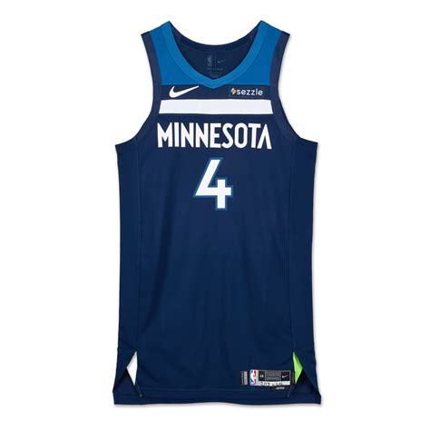 Rob Dillingham Minnesota Timberwolves 2024-2025 Game Worn Icon Edition ...