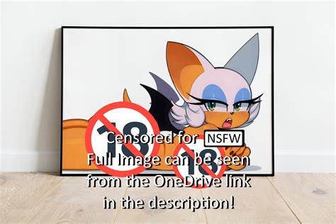 Rouge the Bat Waifu Furry Adult Mature Wall Art Premium Matte ...