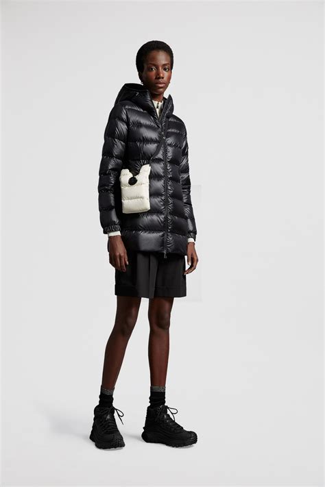 Moncler womens jacket black online