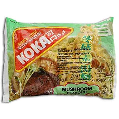 Koka Instant Packet Noodles - Mushroom, 85g : Amazon.in: Grocery ...