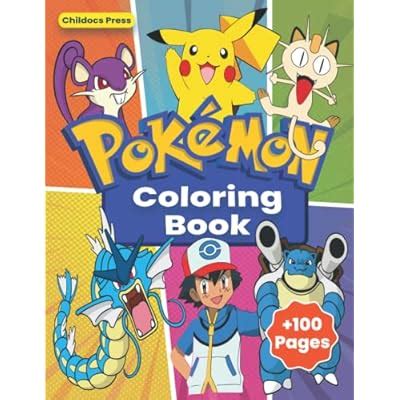 Buy Pokémon Coloring Book: Amazing Poke Jumbo Legendary and Pikachu ...