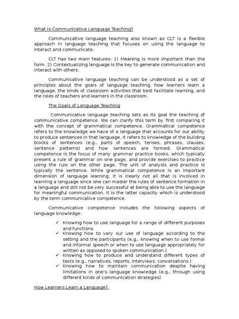 Application of Communicative Language Teaching 的图像结果