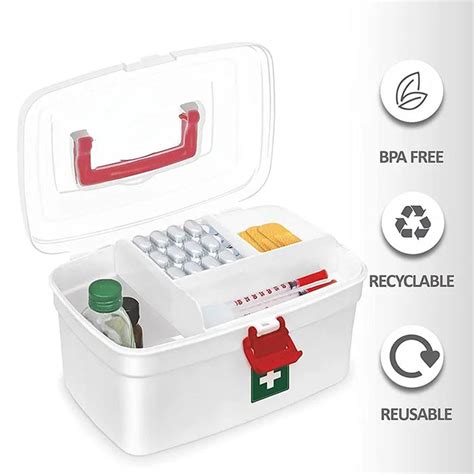 6412 Medical Box, 1 Piece,Indoor Outdoor Medical Utility,Medicine — DeoDap
