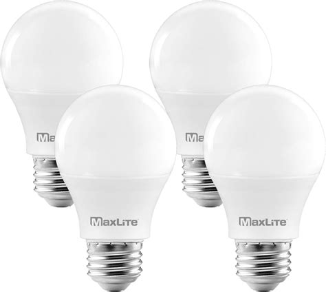 Buy MaxLite A19 LED Bulb, Enclosed Fixture Rated, 60W Equivalent, 800 ...