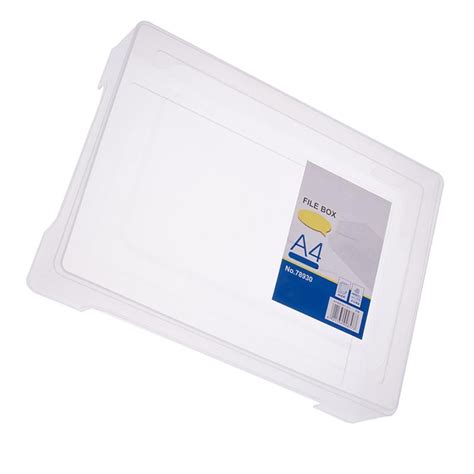 A4 File Box Transparent Plastic File Box Folder Do... – Vicedeal
