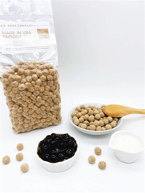 Amazon.com: US Boba Co Unsweetened Tapioca Pearl, Easy to Cook, Tapioca Boba Balls for Tea Milk ...