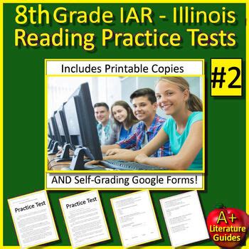 8th Grade IAR Reading ELA Practice Tests - Illinois Test Prep Printable ...