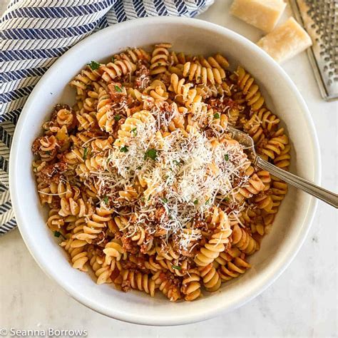 Ground Bison Pasta Recipe - Seanna's Kitchen