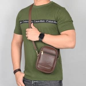 Pramadda Pure Luxury Brown Sling Bag leather Sling Bag For Men Travel ...