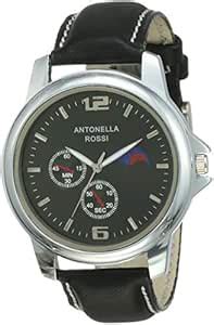 Antonella Rossi Analog Black Dial Men's Watch-LB1906101 : Amazon.in ...