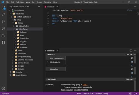 SQL in VS Code Tutorial 的图像结果