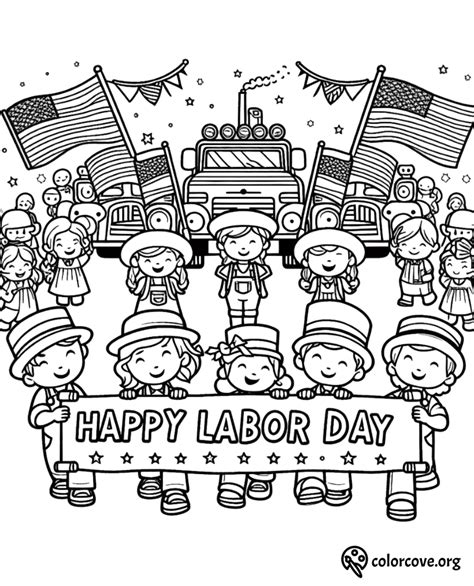Coloring Sheets For Labor Day