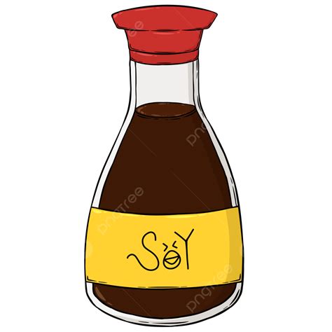 Soy Sauce, Soy Sauce Bottles, Soya Sauce, Cartoon PNG Transparent ...