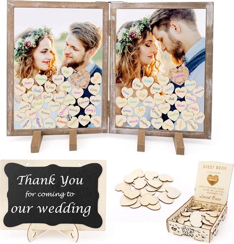 Grathia Guest Book Alternative, Wooden Picture Frame India | Ubuy