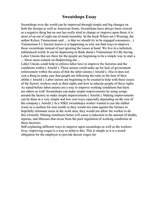 Image result for Visual Analysis Essay Format