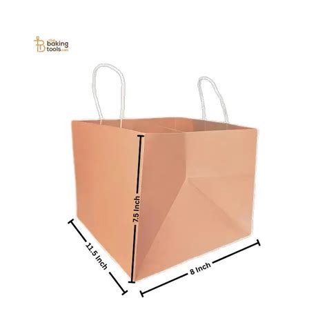 Paper Bag 8×11.5×7.5 Inch Beige | Eco Friendly Packaging