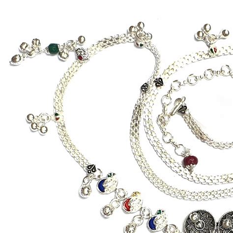 Buy quality Antique oxidised flower silver kamarband mga - kns0011 in ...