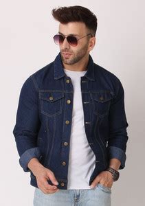 Plus91 Full Sleeve Solid Men Denim Jacket - Buy Plus91 Full Sleeve ...