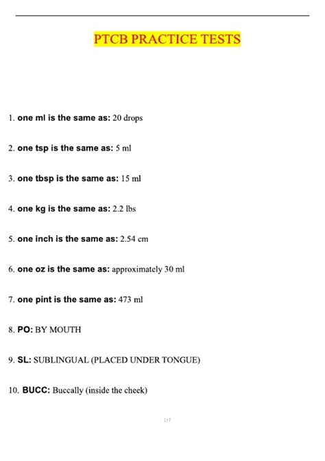 Ptcb Sample Test Questions