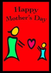 EurekaDesigns Posters Happy Mothers Day Fine Art Print - Minimal Art ...