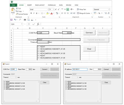 Sample program for communication with HIOKI products | Hioki