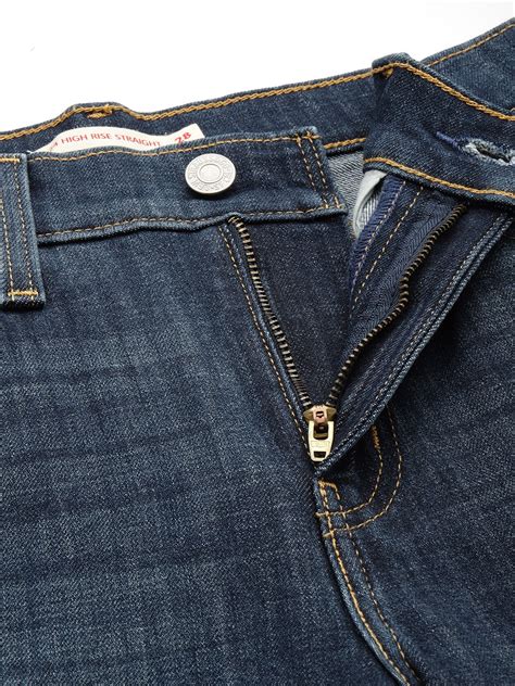 Women's 724 Blue Straight Fit High Rise Jeans – Levis India Store