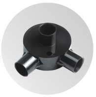 PRECISION PRCB 202A BO Circular Box Back Outlet Angle 2 Way Without Lid ...