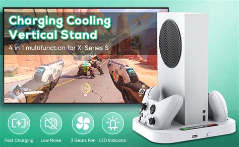 PSS Upgraded Vertical Cooling Stand with Suction Cooling Fan and Dual ...