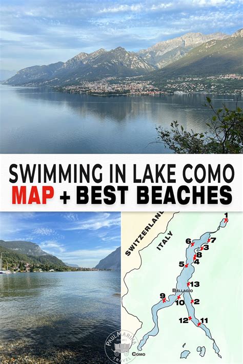 Swimming In Lake Como + Map With Best Beaches