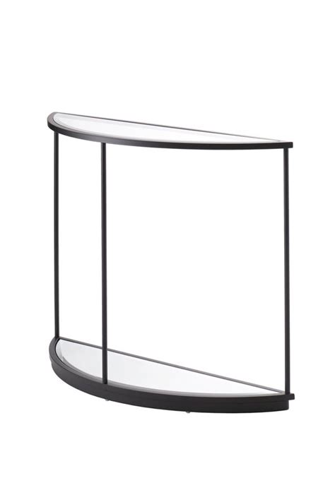 Rippon Black Curved Console Table