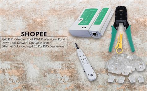SHOPEE BRANDED Rj45 Rj11 Crimping Tool, KD-1 Professional Punch Down ...