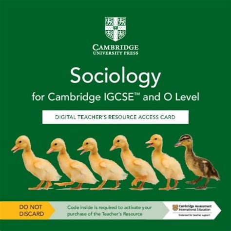 Cambridge Igcse and O Level Sociology Digital Teacher's Resource Access ...