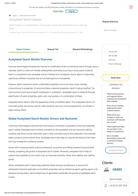 Acetylated Starch Market, market research reports, market insights ...