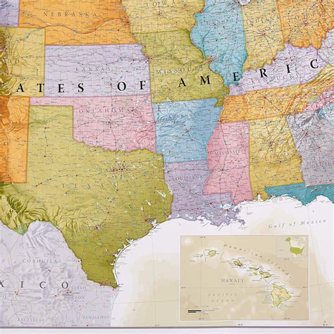 Buy Maps International Giant Classic USA Mega-Map - Map of The United ...